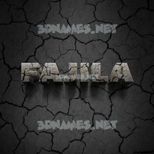 fajila in Cracked Stone style - 3D name wallpaper fajila in Cracked Stone style - 3D name wallpaper