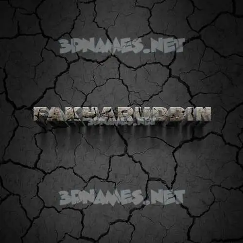 fakharuddin in Cracked Stone style - 3D name wallpaper fakharuddin in Cracked Stone style - 3D name wallpaper