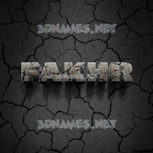 fakhr in Cracked Stone style - 3D name wallpaper fakhr in Cracked Stone style - 3D name wallpaper