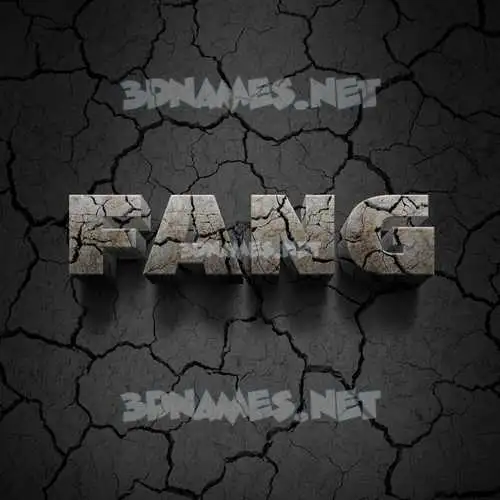 fang in Cracked Stone style - 3D name wallpaper fang in Cracked Stone style - 3D name wallpaper