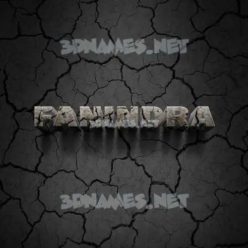 fanindra in Cracked Stone style - 3D name wallpaper fanindra in Cracked Stone style - 3D name wallpaper