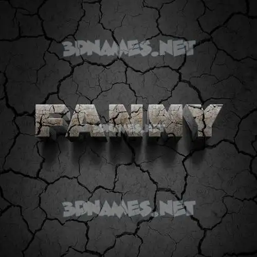fanny in Cracked Stone style - 3D name wallpaper fanny in Cracked Stone style - 3D name wallpaper