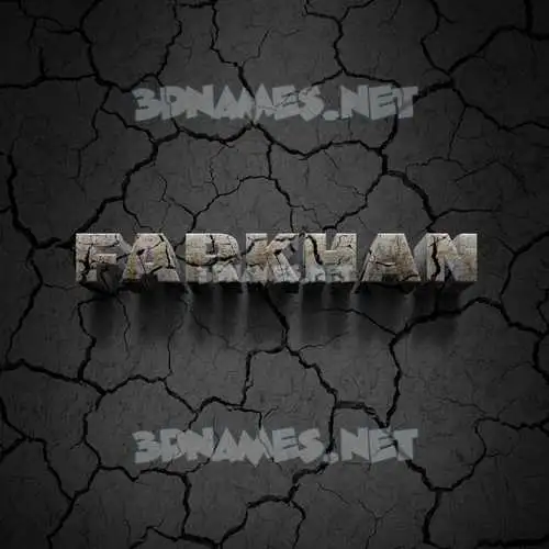 farkhan in Cracked Stone style - 3D name wallpaper farkhan in Cracked Stone style - 3D name wallpaper
