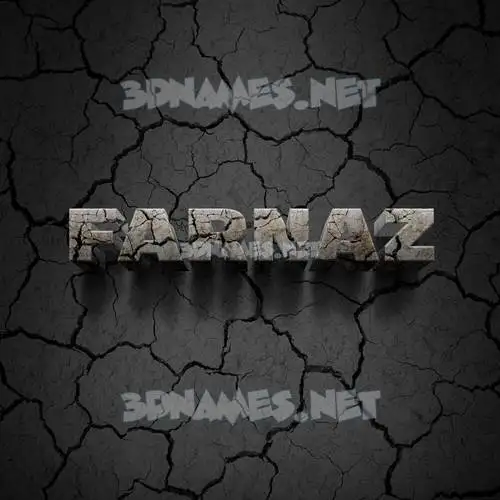 farnaz in Cracked Stone style - 3D name wallpaper farnaz in Cracked Stone style - 3D name wallpaper