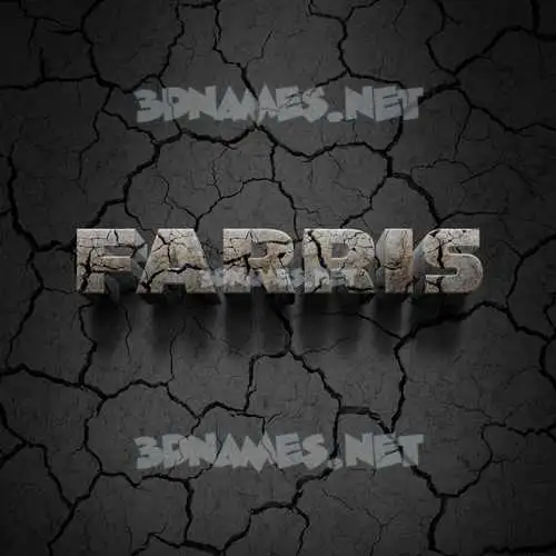 farris in Cracked Stone style - 3D name wallpaper farris in Cracked Stone style - 3D name wallpaper