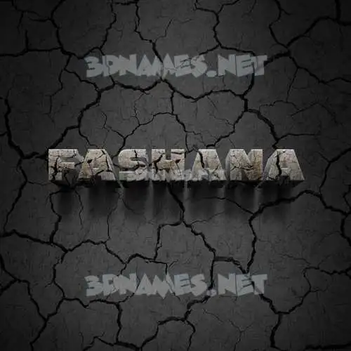 fashana in Cracked Stone style - 3D name wallpaper fashana in Cracked Stone style - 3D name wallpaper