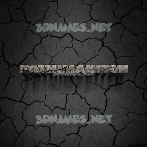 fathimakitch in Cracked Stone style - 3D name wallpaper fathimakitch in Cracked Stone style - 3D name wallpaper