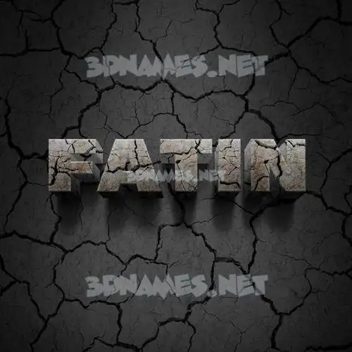 fatin in Cracked Stone style - 3D name wallpaper fatin in Cracked Stone style - 3D name wallpaper