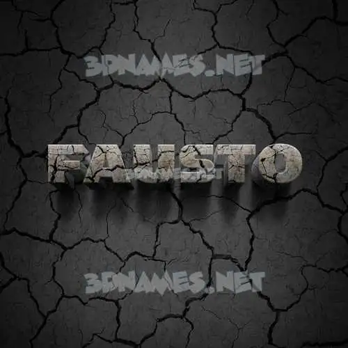 fausto in Cracked Stone style - 3D name wallpaper fausto in Cracked Stone style - 3D name wallpaper