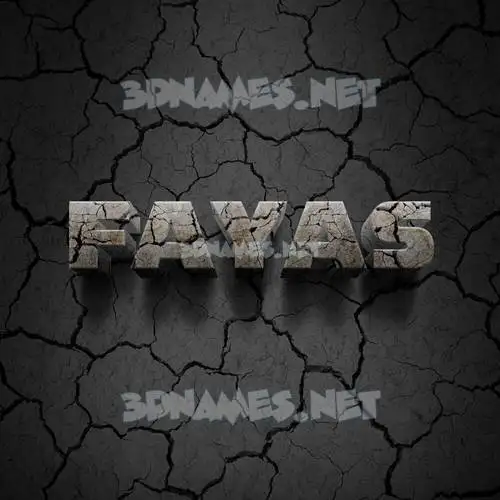 fayas in Cracked Stone style - 3D name wallpaper fayas in Cracked Stone style - 3D name wallpaper