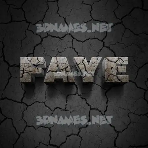 faye in Cracked Stone style - 3D name wallpaper faye in Cracked Stone style - 3D name wallpaper