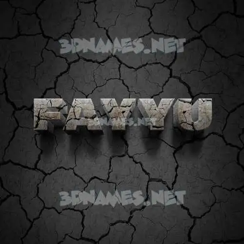 fayyu in Cracked Stone style - 3D name wallpaper fayyu in Cracked Stone style - 3D name wallpaper