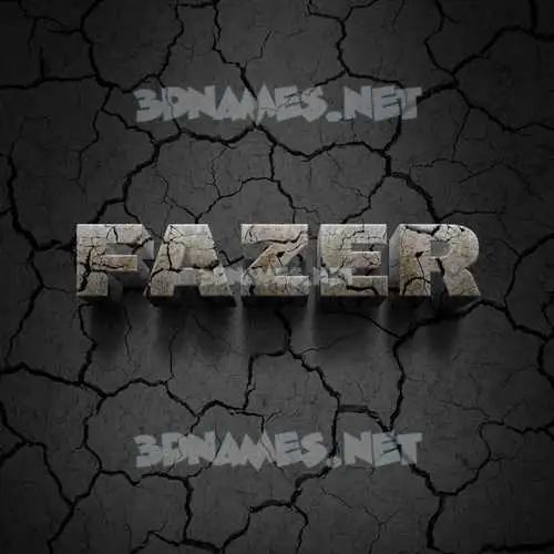 fazer in Cracked Stone style - 3D name wallpaper fazer in Cracked Stone style - 3D name wallpaper