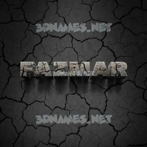 fazmar in Cracked Stone style - 3D name wallpaper fazmar in Cracked Stone style - 3D name wallpaper