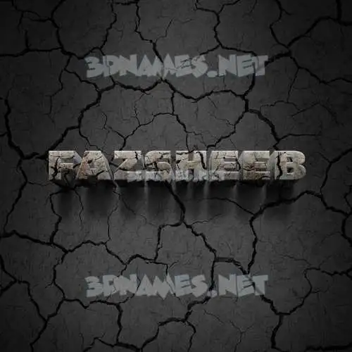 fazsheeb in Cracked Stone style - 3D name wallpaper fazsheeb in Cracked Stone style - 3D name wallpaper
