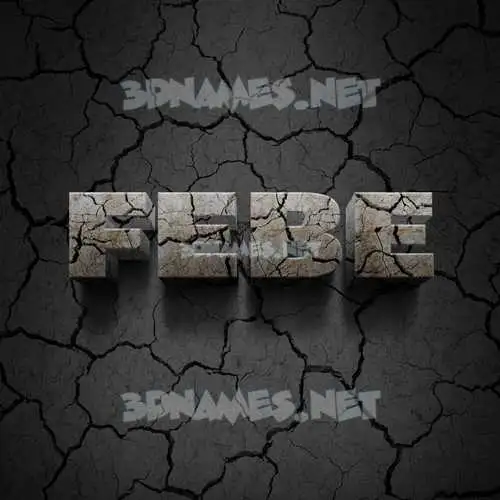 febe in Cracked Stone style - 3D name wallpaper febe in Cracked Stone style - 3D name wallpaper