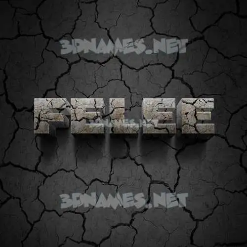 felee in Cracked Stone style - 3D name wallpaper felee in Cracked Stone style - 3D name wallpaper