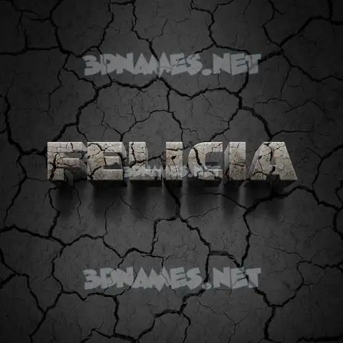 felicia in Cracked Stone style - 3D name wallpaper felicia in Cracked Stone style - 3D name wallpaper