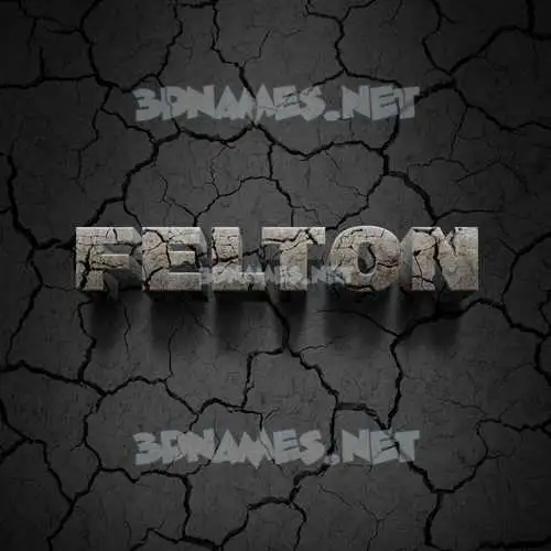 felton in Cracked Stone style - 3D name wallpaper felton in Cracked Stone style - 3D name wallpaper