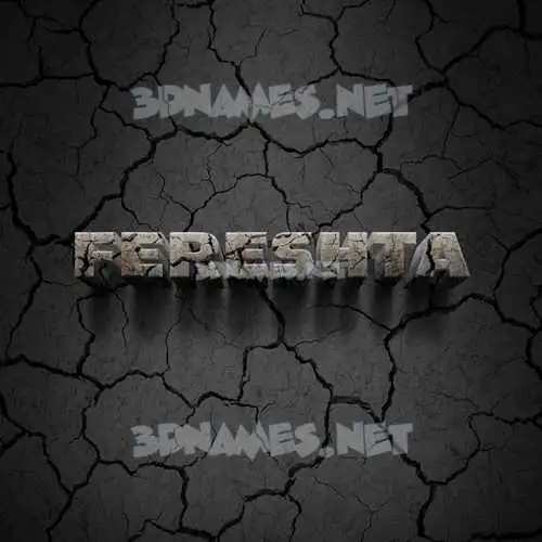 fereshta in Cracked Stone style - 3D name wallpaper fereshta in Cracked Stone style - 3D name wallpaper
