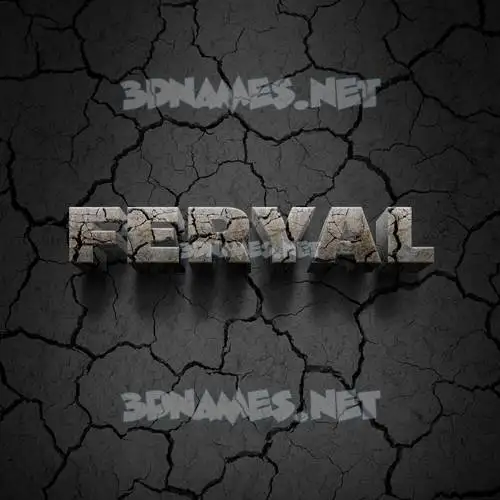 feryal in Cracked Stone style - 3D name wallpaper feryal in Cracked Stone style - 3D name wallpaper