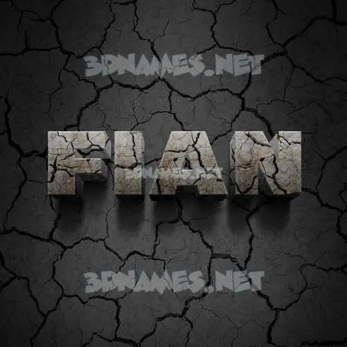 fian in Cracked Stone style - 3D name wallpaper fian in Cracked Stone style - 3D name wallpaper