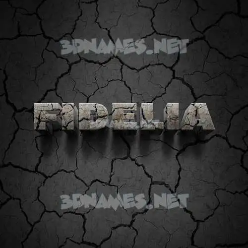 fidelia in Cracked Stone style - 3D name wallpaper fidelia in Cracked Stone style - 3D name wallpaper