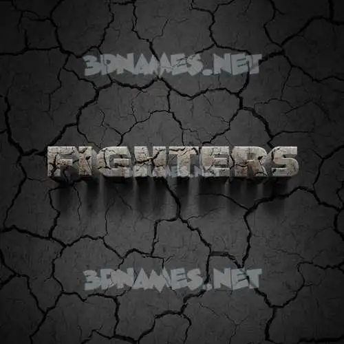 fighters in Cracked Stone style - 3D name wallpaper fighters in Cracked Stone style - 3D name wallpaper