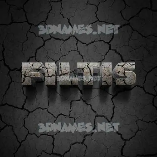 filtis in Cracked Stone style - 3D name wallpaper filtis in Cracked Stone style - 3D name wallpaper