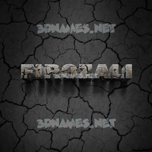 firozali in Cracked Stone style - 3D name wallpaper firozali in Cracked Stone style - 3D name wallpaper