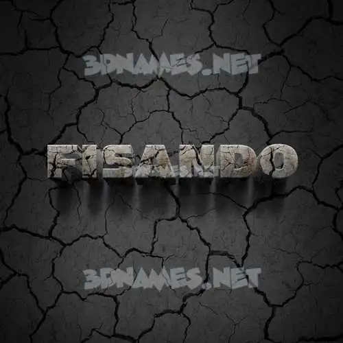 fisando in Cracked Stone style - 3D name wallpaper fisando in Cracked Stone style - 3D name wallpaper