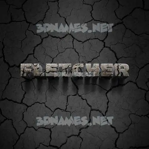 fletcher in Cracked Stone style - 3D name wallpaper fletcher in Cracked Stone style - 3D name wallpaper
