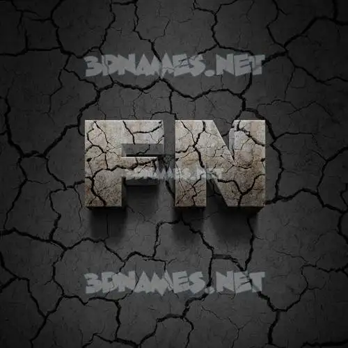 fn in Cracked Stone style - 3D name wallpaper fn in Cracked Stone style - 3D name wallpaper