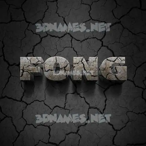 fong in Cracked Stone style - 3D name wallpaper fong in Cracked Stone style - 3D name wallpaper