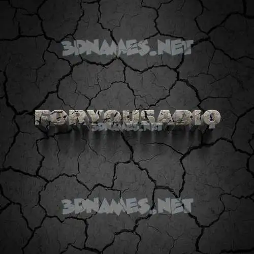 foryousadiq in Cracked Stone style - 3D name wallpaper foryousadiq in Cracked Stone style - 3D name wallpaper