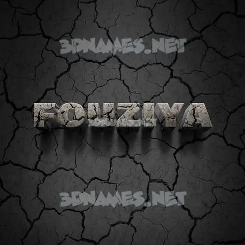 fouziya in Cracked Stone style - 3D name wallpaper fouziya in Cracked Stone style - 3D name wallpaper