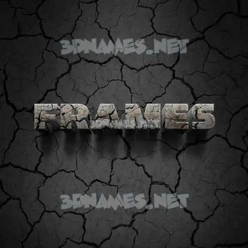 frames in Cracked Stone style - 3D name wallpaper frames in Cracked Stone style - 3D name wallpaper