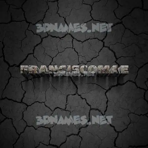 franciscomae in Cracked Stone style - 3D name wallpaper franciscomae in Cracked Stone style - 3D name wallpaper