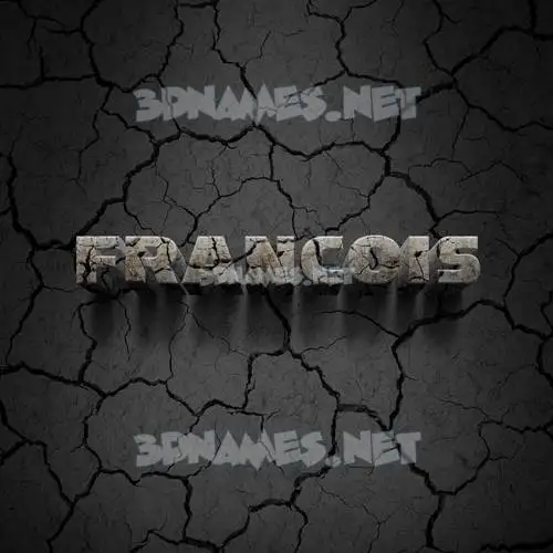 francois in Cracked Stone style - 3D name wallpaper francois in Cracked Stone style - 3D name wallpaper