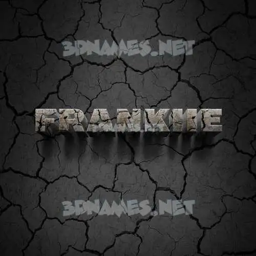 frankiie in Cracked Stone style - 3D name wallpaper frankiie in Cracked Stone style - 3D name wallpaper