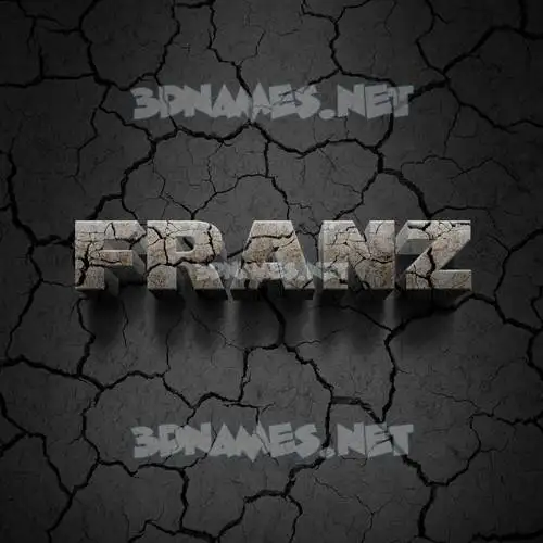 franz in Cracked Stone style - 3D name wallpaper franz in Cracked Stone style - 3D name wallpaper