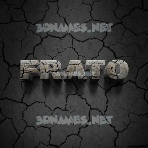 frato in Cracked Stone style - 3D name wallpaper frato in Cracked Stone style - 3D name wallpaper