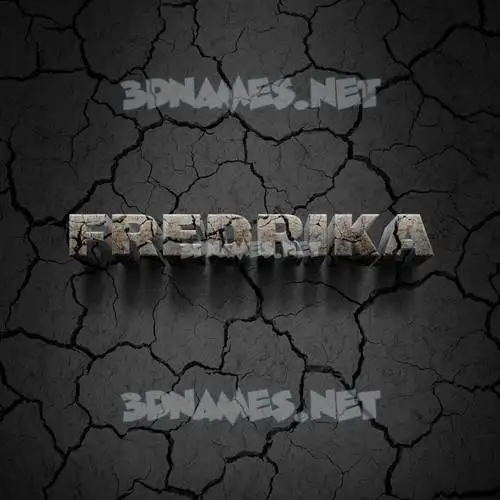 fredrika in Cracked Stone style - 3D name wallpaper fredrika in Cracked Stone style - 3D name wallpaper