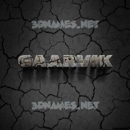 gaarvik in Cracked Stone style - 3D name wallpaper gaarvik in Cracked Stone style - 3D name wallpaper