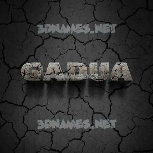 gadua in Cracked Stone style - 3D name wallpaper gadua in Cracked Stone style - 3D name wallpaper