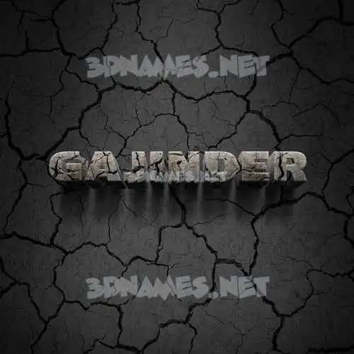 gajinder in Cracked Stone style - 3D name wallpaper gajinder in Cracked Stone style - 3D name wallpaper