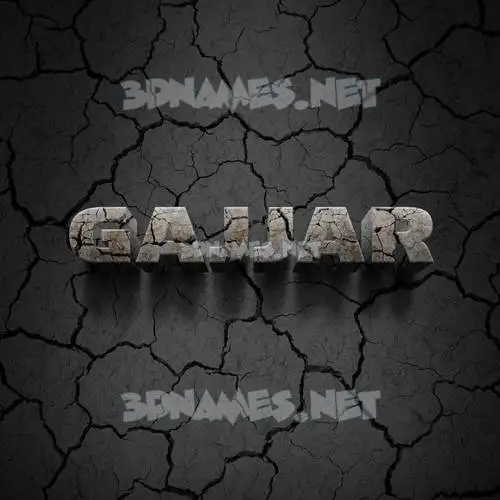 gajjar in Cracked Stone style - 3D name wallpaper gajjar in Cracked Stone style - 3D name wallpaper