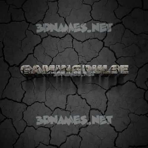 gamingpulse in Cracked Stone style - 3D name wallpaper gamingpulse in Cracked Stone style - 3D name wallpaper