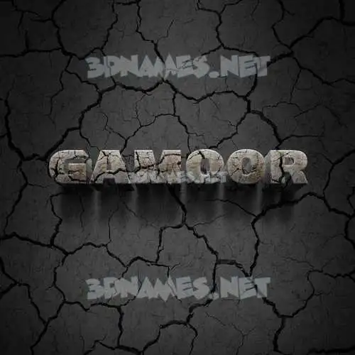gamoor in Cracked Stone style - 3D name wallpaper gamoor in Cracked Stone style - 3D name wallpaper