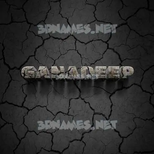 ganadeep in Cracked Stone style - 3D name wallpaper ganadeep in Cracked Stone style - 3D name wallpaper
